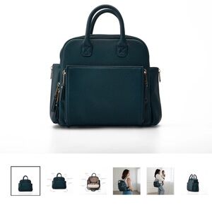 Ayla & Co mini diaper bag color peacock